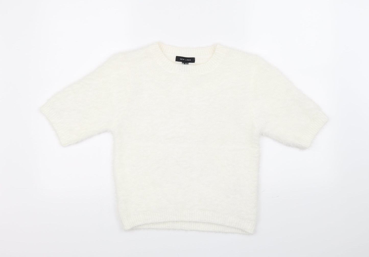 New Look Womens White   Pullover Jumper Size M