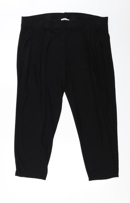 Additional front view of styled by women’s black trousers, size UK 38, in, 23-inch leg