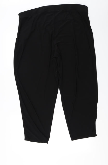 Back view of styled by women’s black trousers, size UK 38, in, 23-inch leg