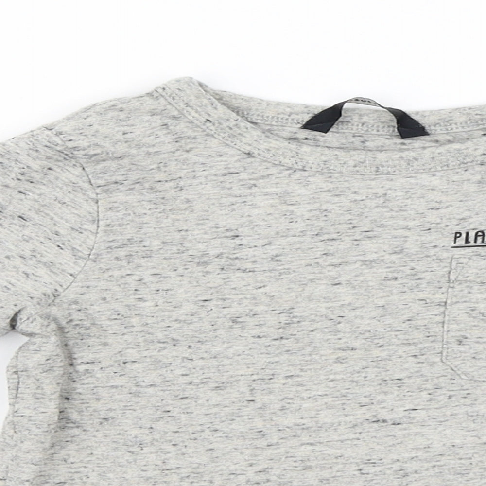 George  Boys Grey   Basic T-Shirt Size 2-3 Years