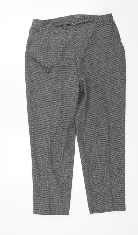 Marks and Spencer Womens Grey   Trousers  Size 16 L25 in