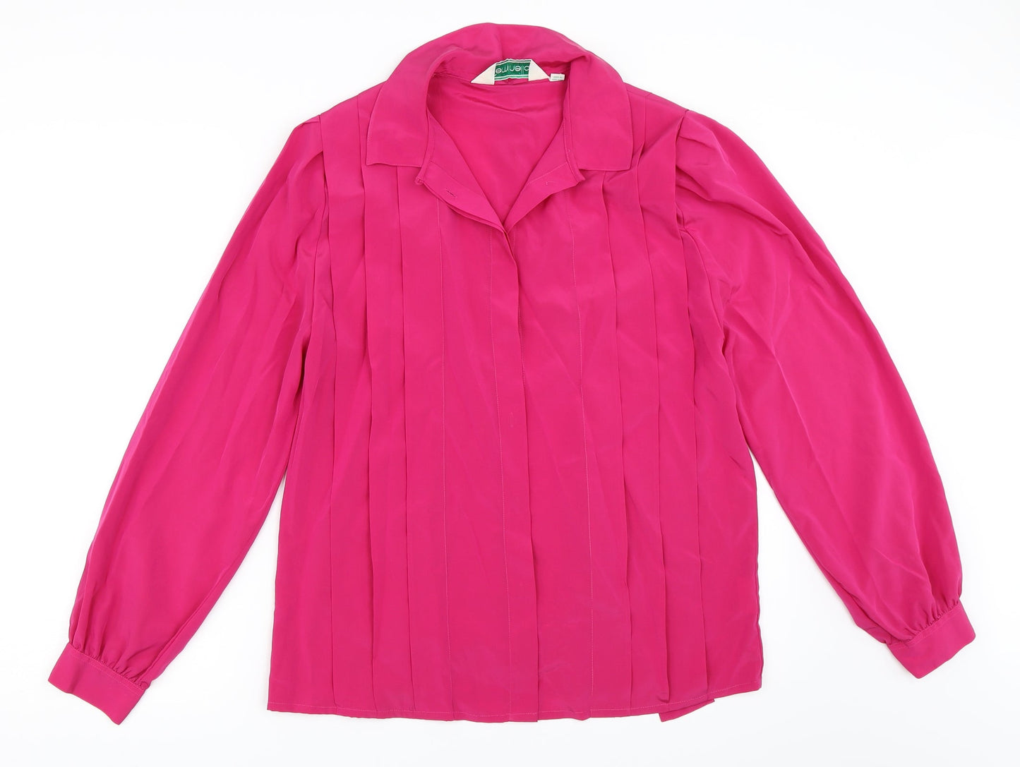 Feminella Womens Pink   Basic Button-Up Size 34