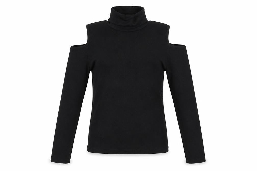 YD Girls Black   Pullover Jumper Size 12-13 Years  - Cut Out Shoulders