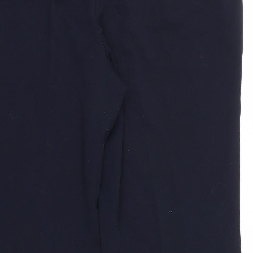 M&S Womens Blue   Trousers  Size 14 L26.5 in