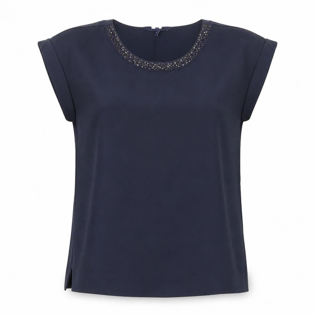 Preworn Womens Blue   Basic Blouse Size 6