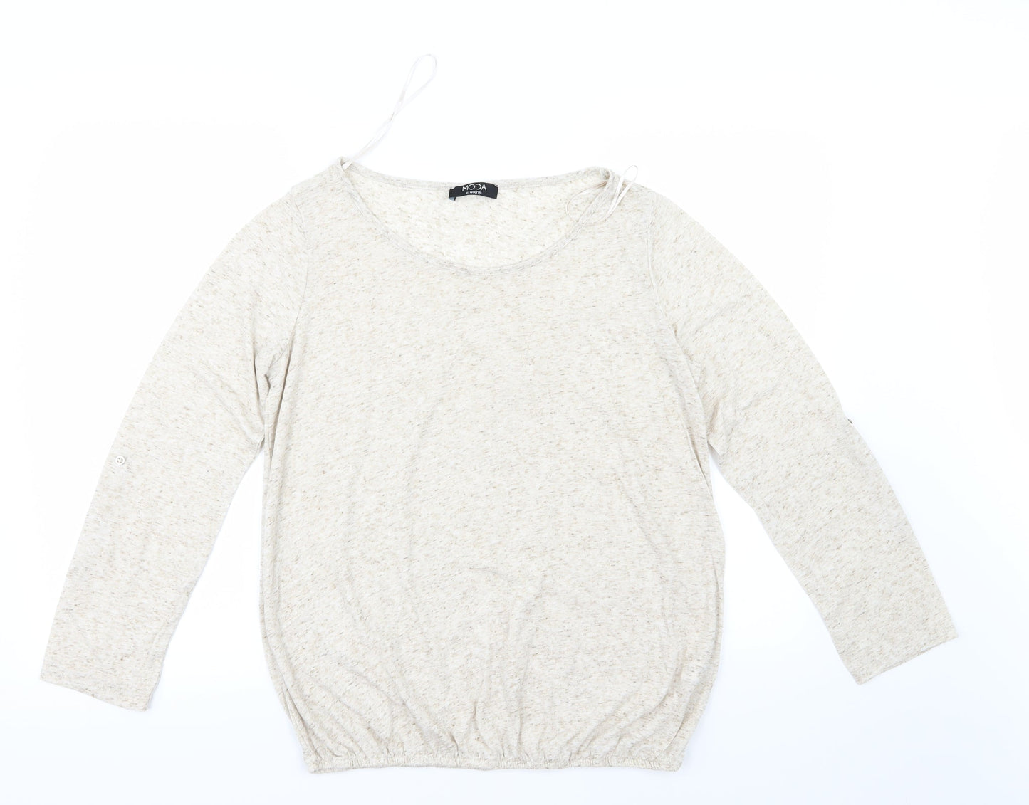 George Womens Beige  Knit Pullover Jumper Size 14