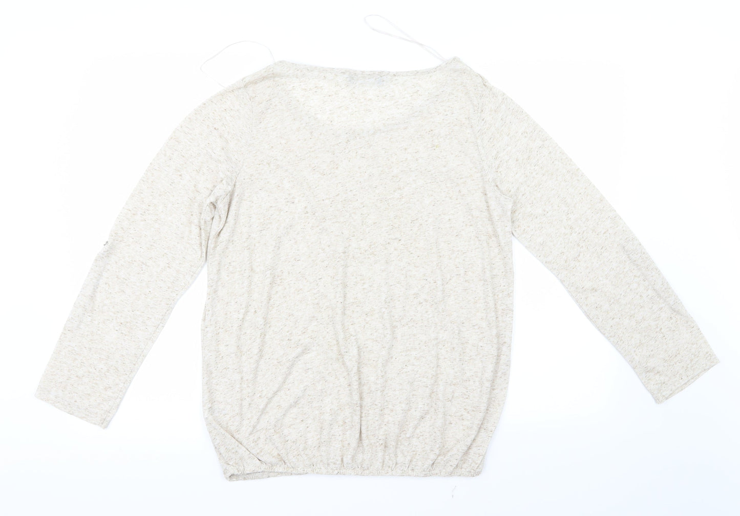 George Womens Beige  Knit Pullover Jumper Size 14
