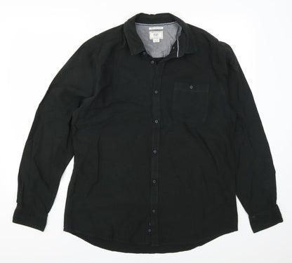 Front view of F&F men’s green button-up, size L