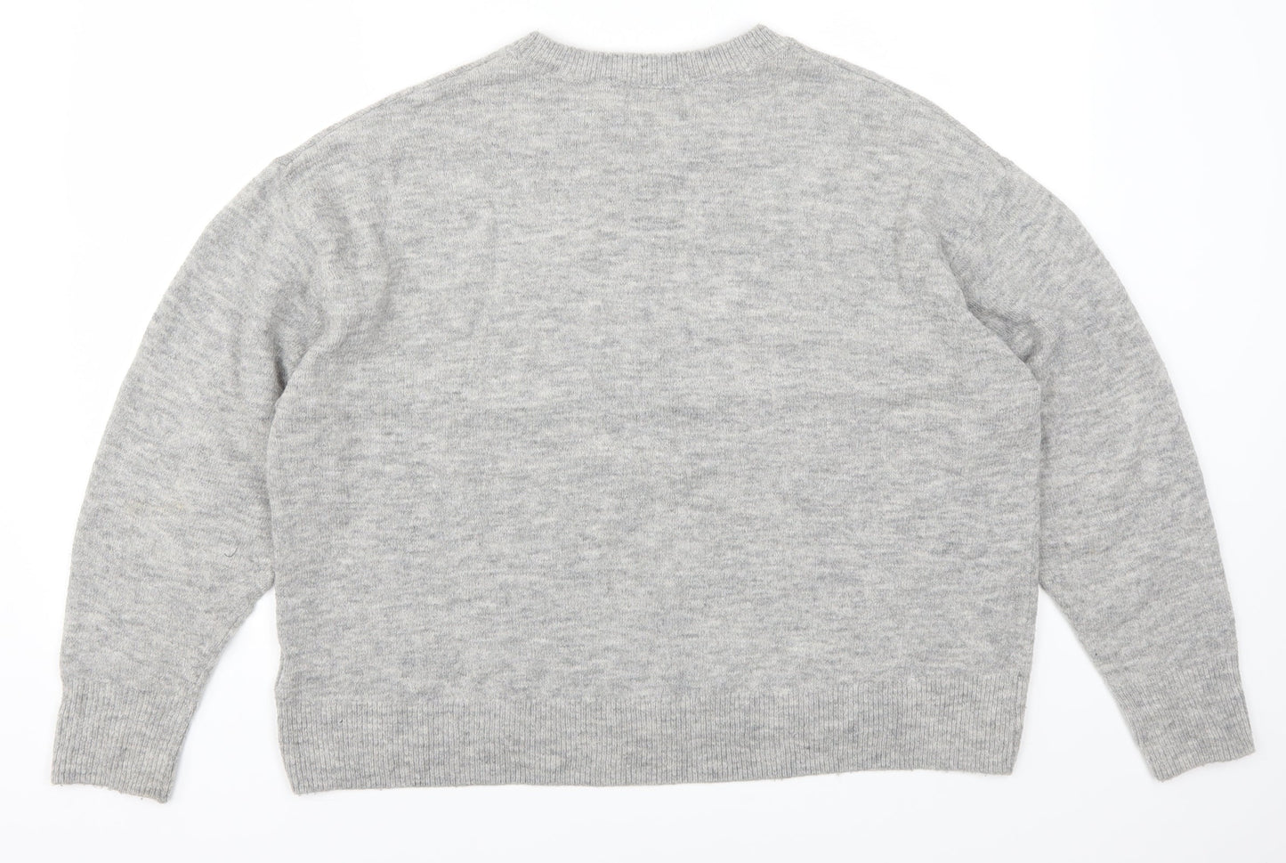 H&M Womens Grey   Pullover Jumper Size M
