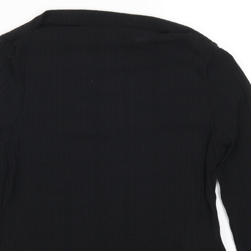 Boohoo Womens Black   Basic T-Shirt Size 12