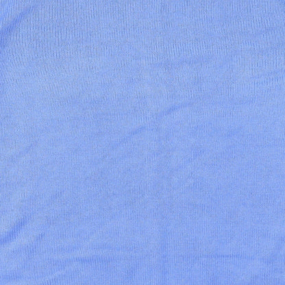 Brand and care label for EWM women’s blue jumper, size UK 22