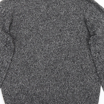 Brand and care label for Zalando women’s grey jumper, size M