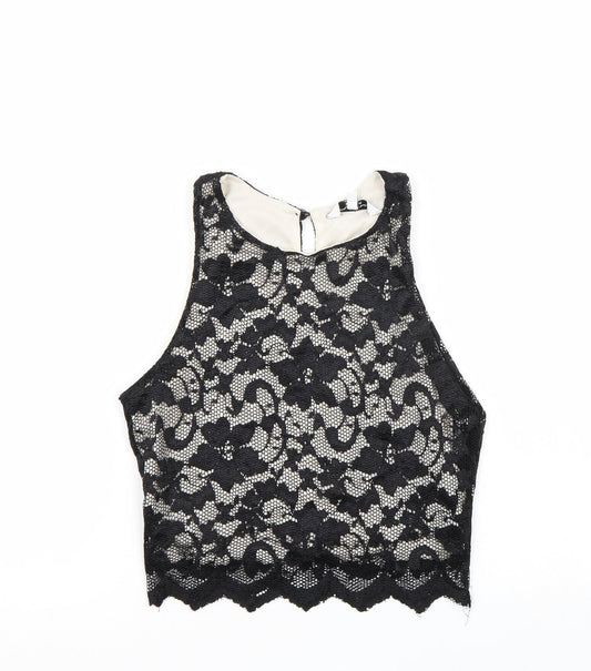Newlook Womens Black   Cropped Tank Size 8