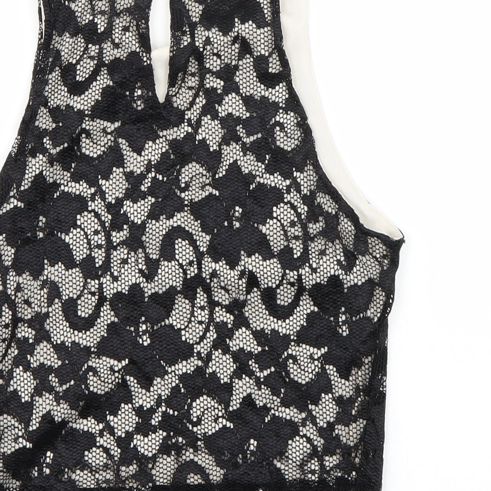 Newlook Womens Black   Cropped Tank Size 8