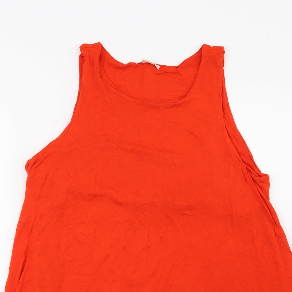 H&M Womens Red   Basic Blouse Size S