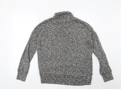 Back view of Topshop women’s grey jumper, size UK 6