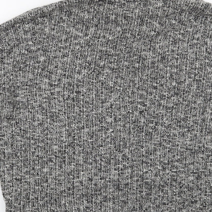 Brand and care label for Topshop women’s grey jumper, size UK 6