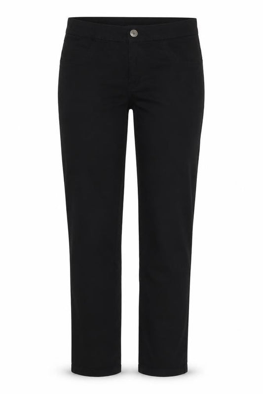 Front view of ESMARA women’s black skinny jeans, size UK 10, 30-inch leg