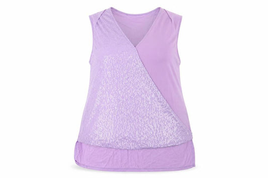Front view of Next women’s purple basic blouse, size UK 12