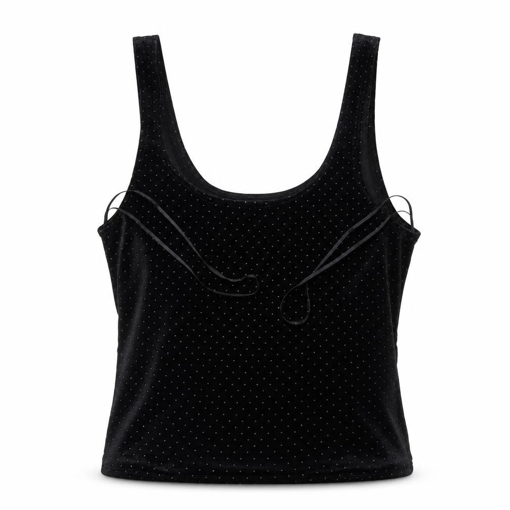 Miss Selfridge Womens Black   Cropped Blouse Size 8