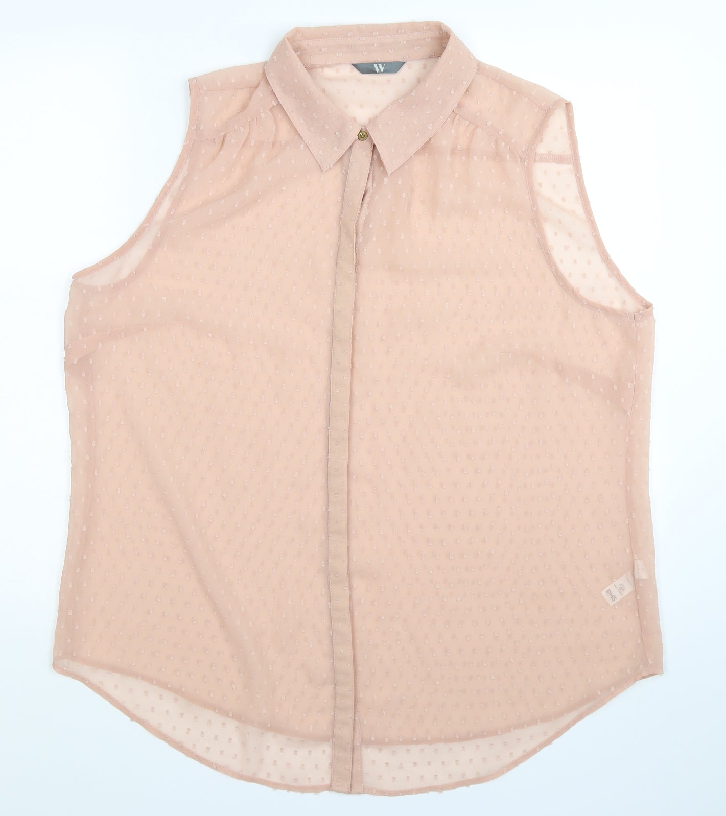BHS Womens Beige   Basic Button-Up Size 20