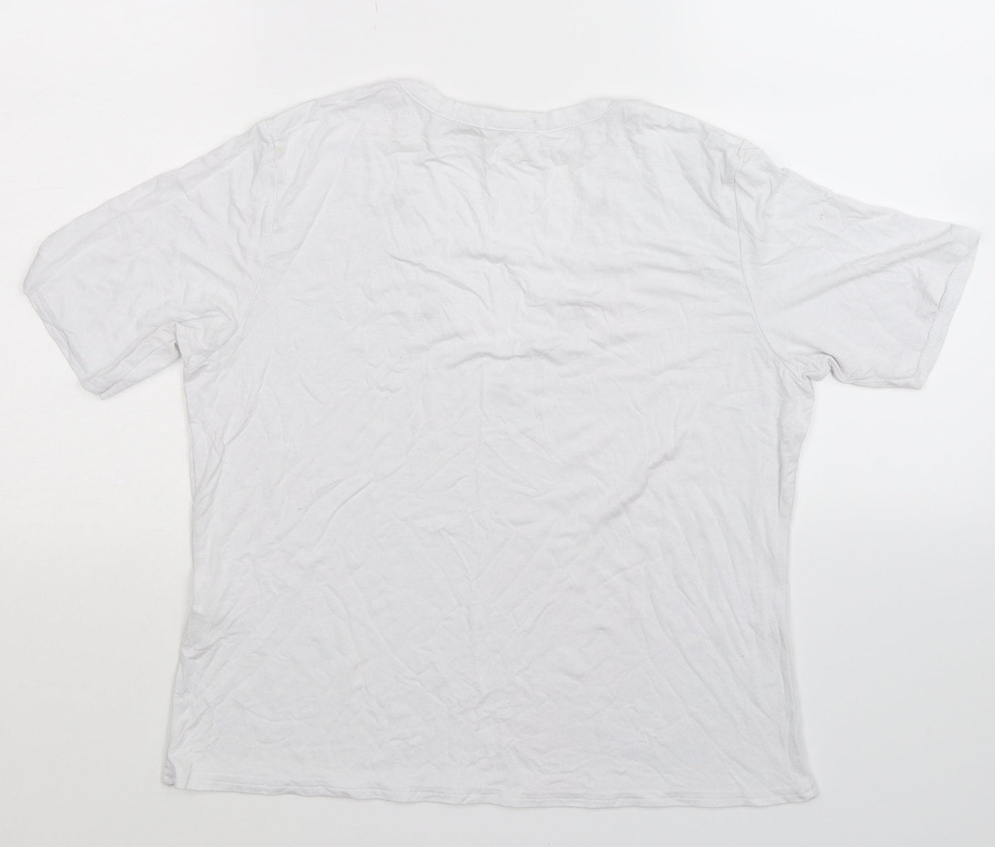 Boohoo Womens White   Basic T-Shirt Size 10