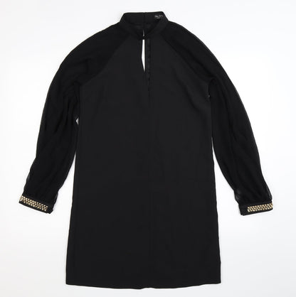 Additional front view of Miss Selfridge women’s black mini, size UK 10