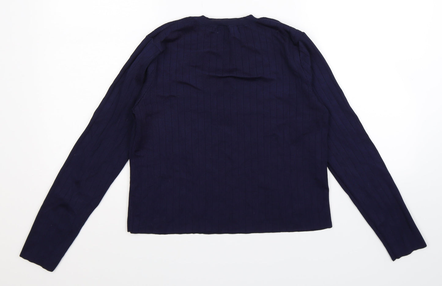 Mango Womens Blue  Knit Pullover Jumper Size S