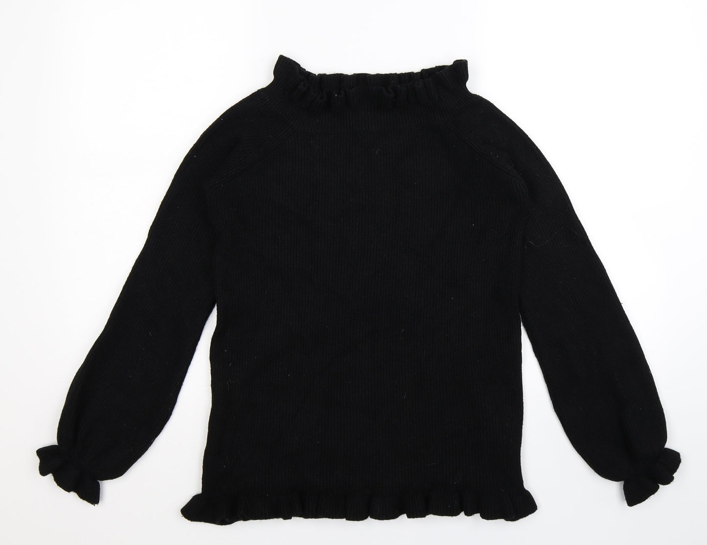 Kayla Womens Black  Knit Pullover Jumper Size M