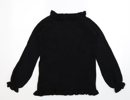Additional front view of Kayla women’s black knit jumper, size M