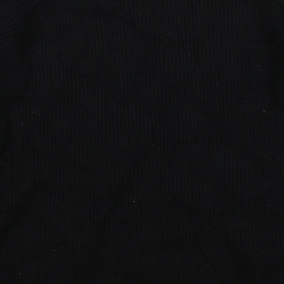 Brand and care label for Kayla women’s black knit jumper, size M