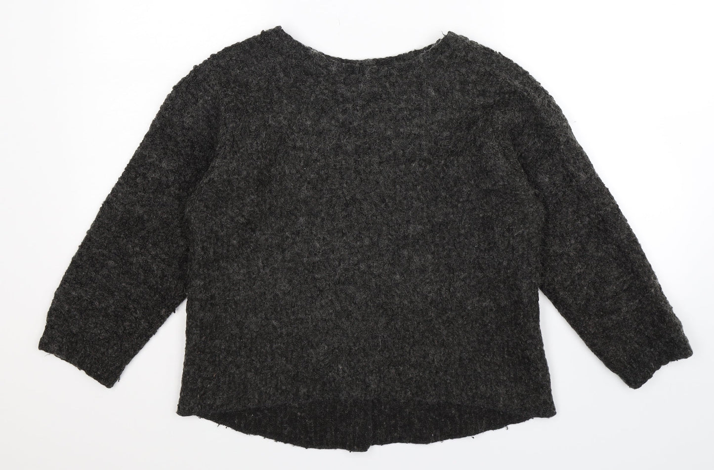Topshop Womens Black  Knit Pullover Jumper Size 8