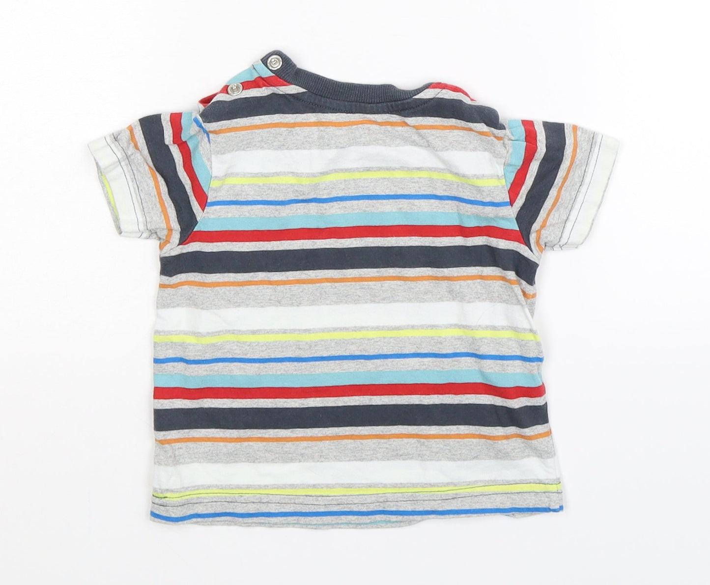 Nutmeg Baby Multicoloured Striped  Basic T-Shirt Size 9-12 Months