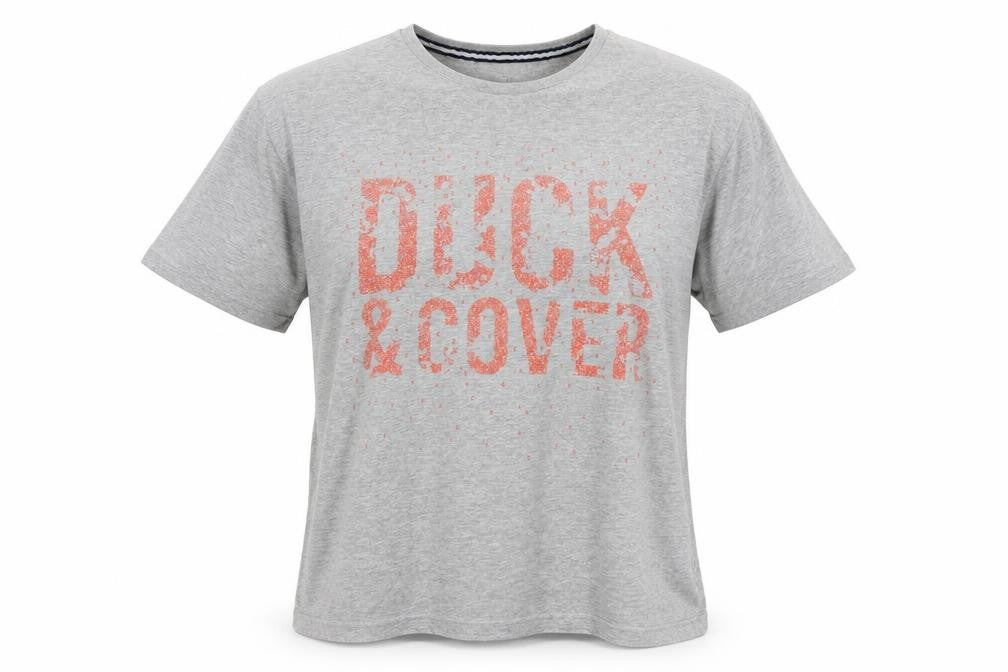 Duck & Cover Womens Grey   Basic T-Shirt Size M