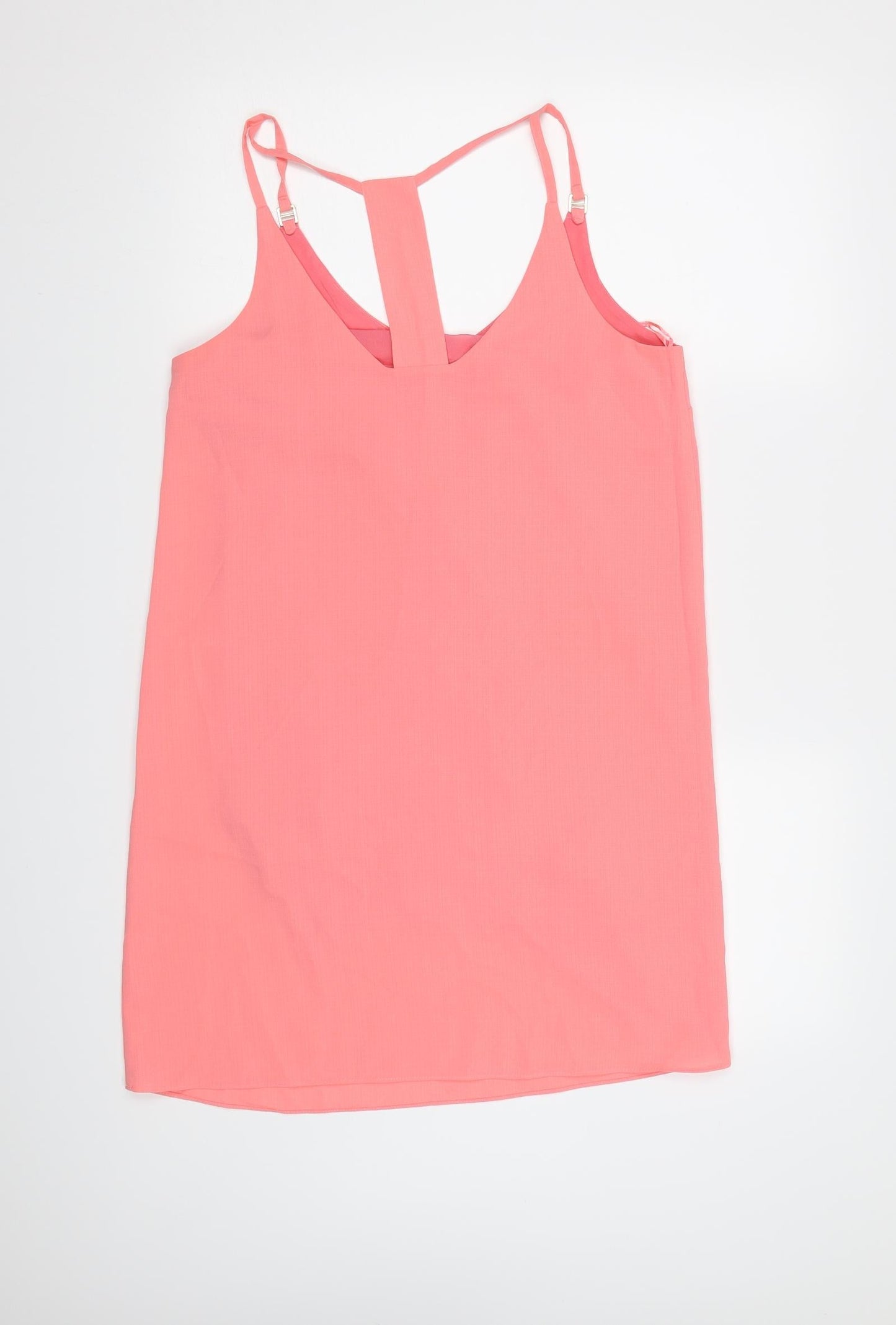 New Look Womens Pink  Chiffon A-Line  Size 10