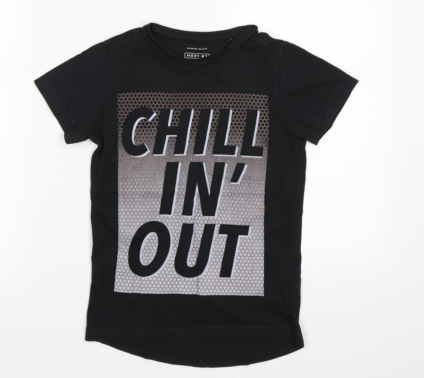 NEXT Boys Black   Basic T-Shirt Size 6 Years
