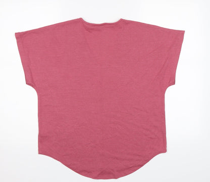 Back view of Gap women’s pink knit jumper, size S