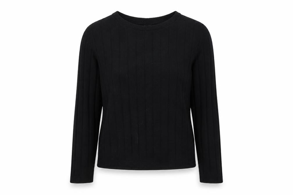 H&M Womens Black  Knit Pullover Jumper Size M