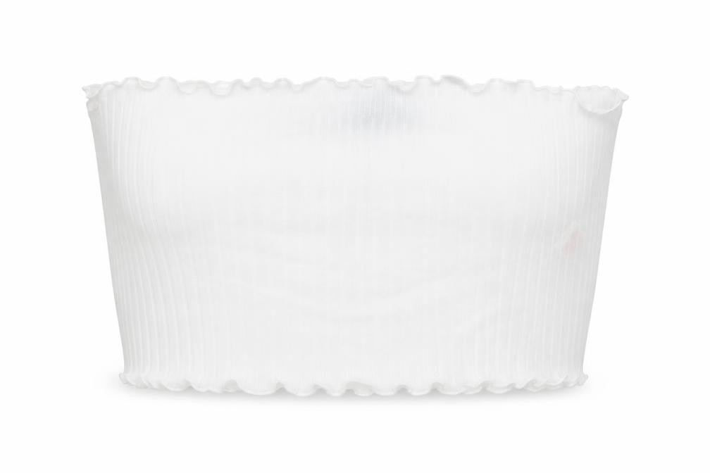 PRETTYLITTLETHING Womens White   Cropped Blouse Size 14
