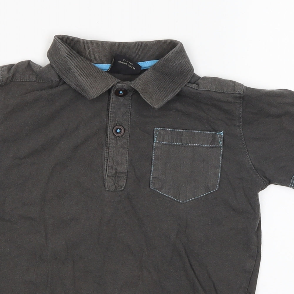 NEXT Boys Grey   Basic Polo Size 2-3 Years