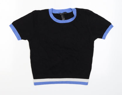 Front view of Forever 21 women’s black jumper, size M