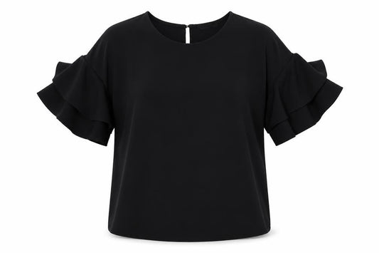 F&F Womens Black   Basic Blouse Size 8