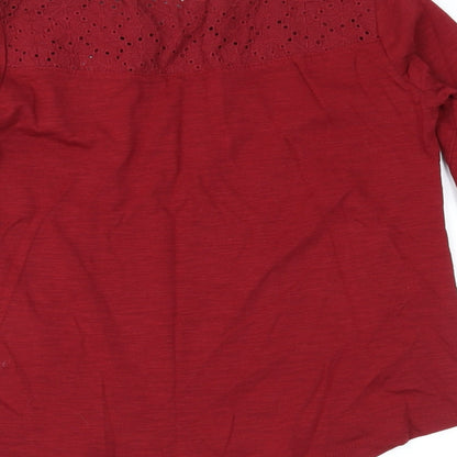 Brand and care label for girls’ colllection girls red basic casual, size 4-5, years