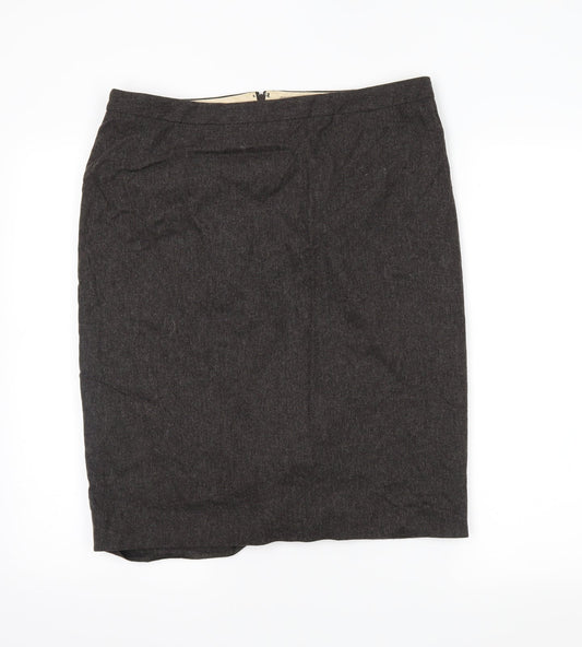 ken Womens Grey   Straight & Pencil Skirt Size 14