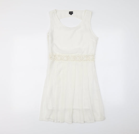 Jacob ellis Womens White   Fit & Flare  Size M