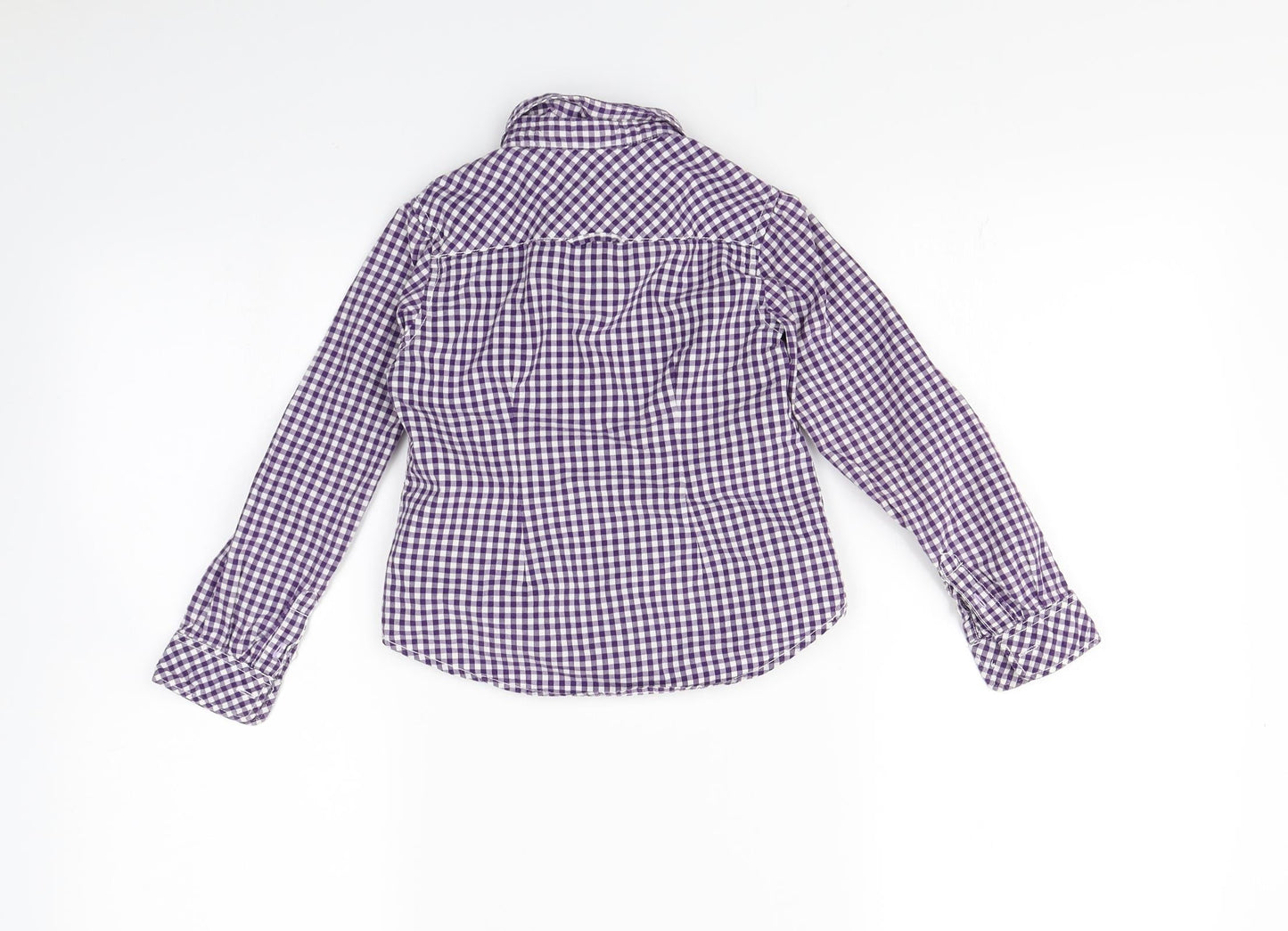 logg Boys Purple Check  Basic Button-Up Size 5-6 Years