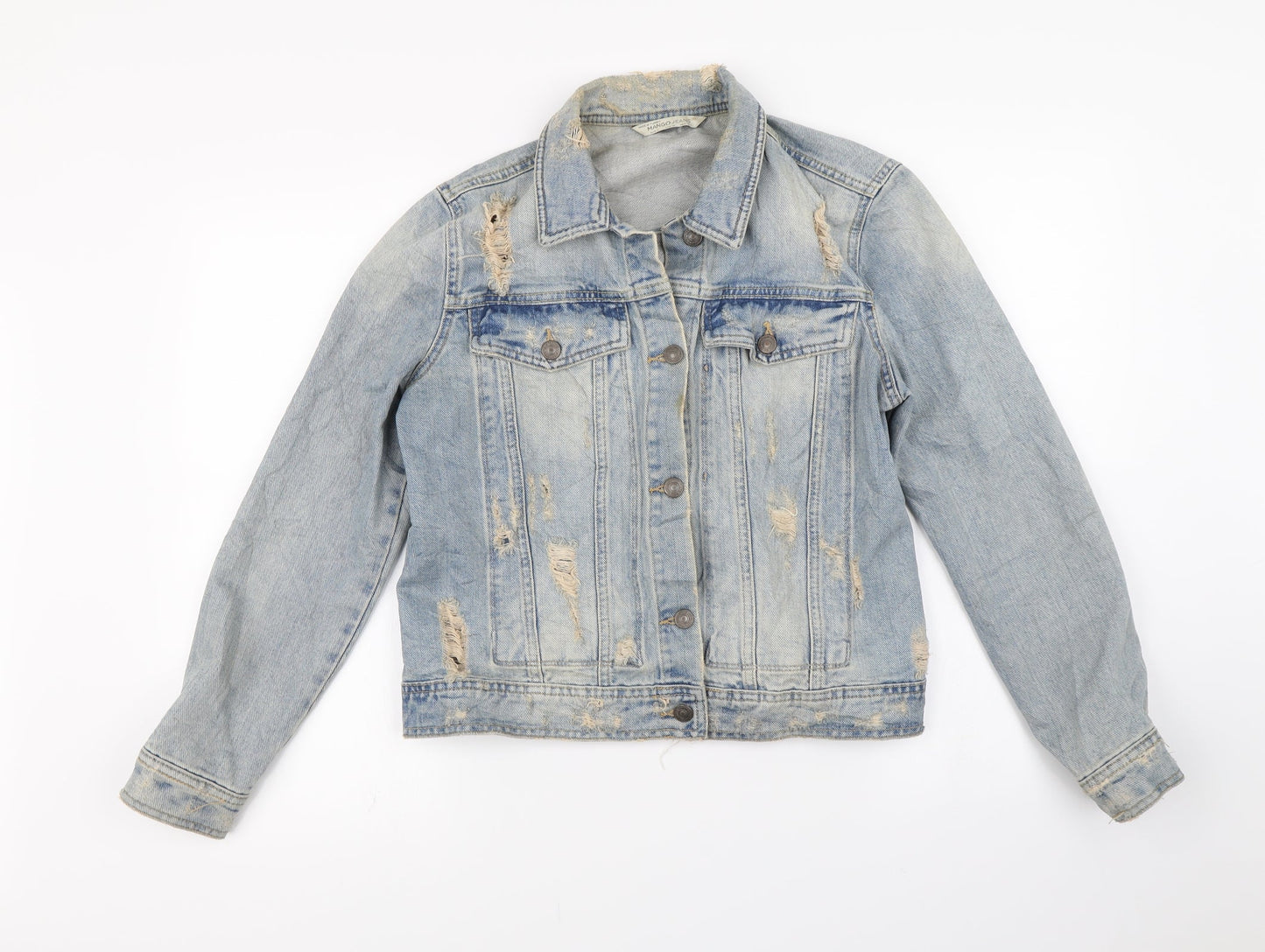Mango Womens Blue   Jacket  Size L