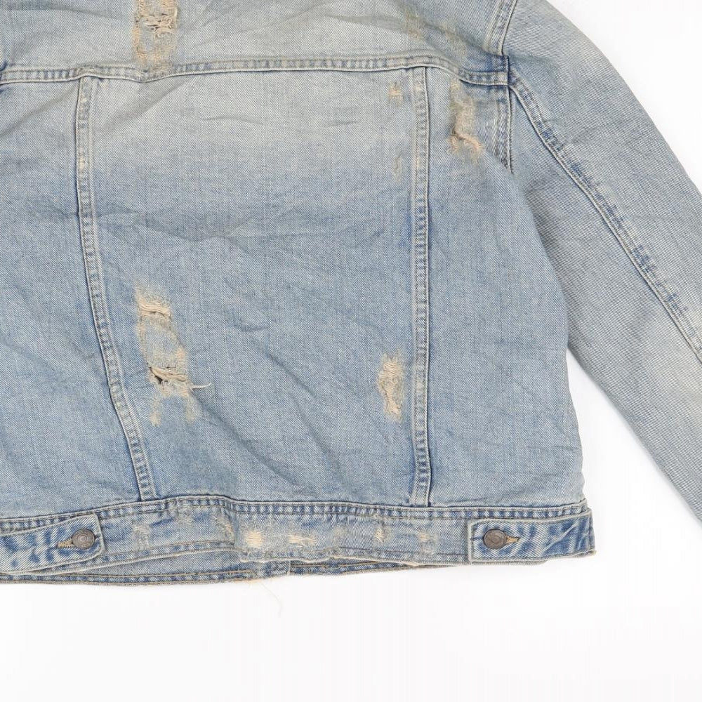 Mango Womens Blue   Jacket  Size L