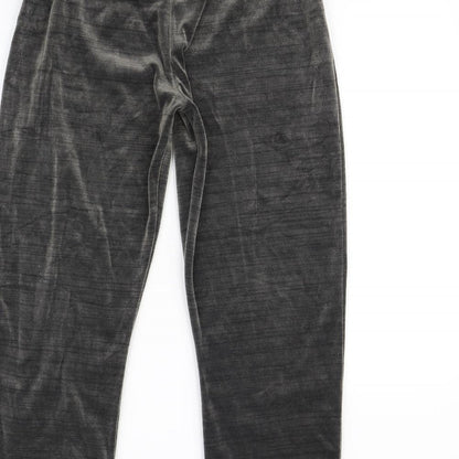 Brand and care label for Accent women’s grey trousers, size UK 12, 28-inch leg
