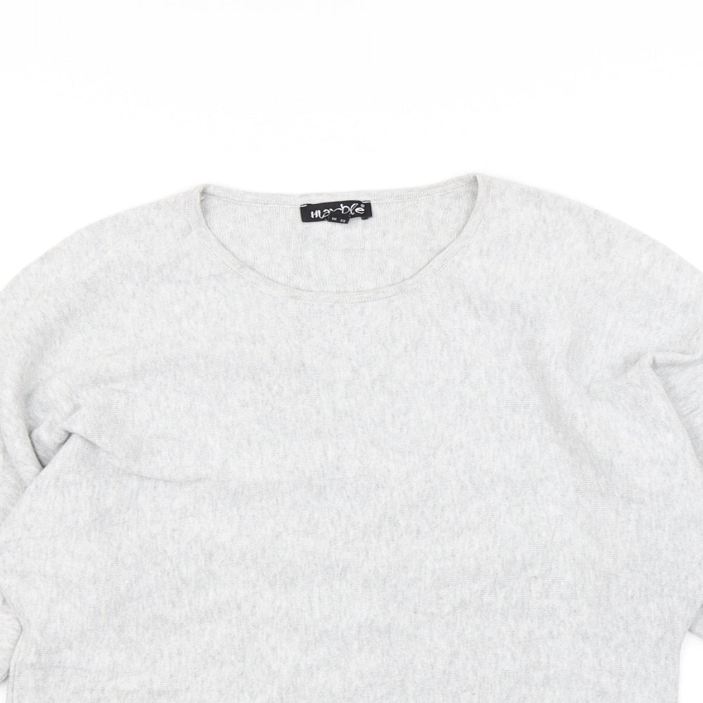 Marbel Womens Grey   Pullover Jumper Size XS